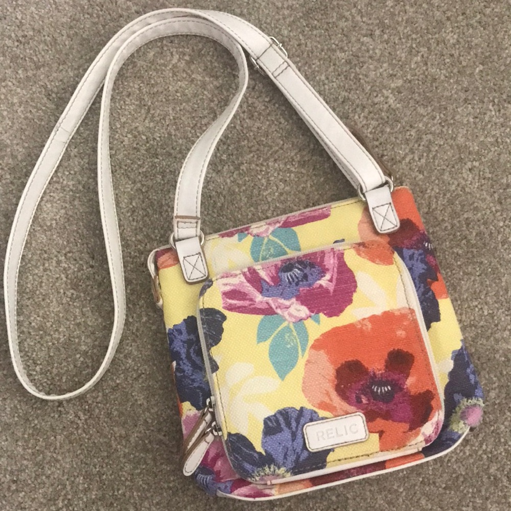 Relic Floral Canvas Crossbody Purse